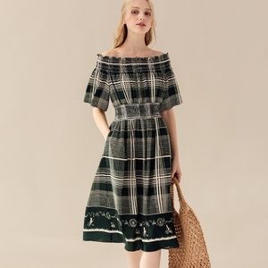 Miss Patina Kitten Ride Picnic Dress Green XS/S